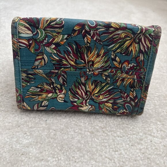 Sakroots Lunch Bag Box Flap Insulated Blue Print Coated Canvas Bird Pattern - Picture 3 of 10